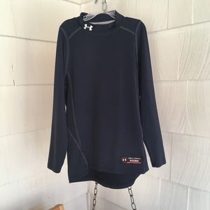 Boys Large Under Armour baseball long sleeve tee